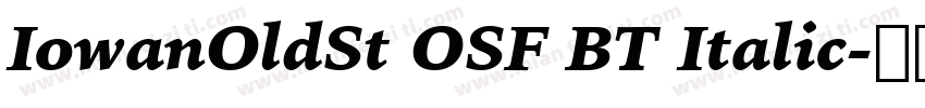 IowanOldSt OSF BT Italic字体转换